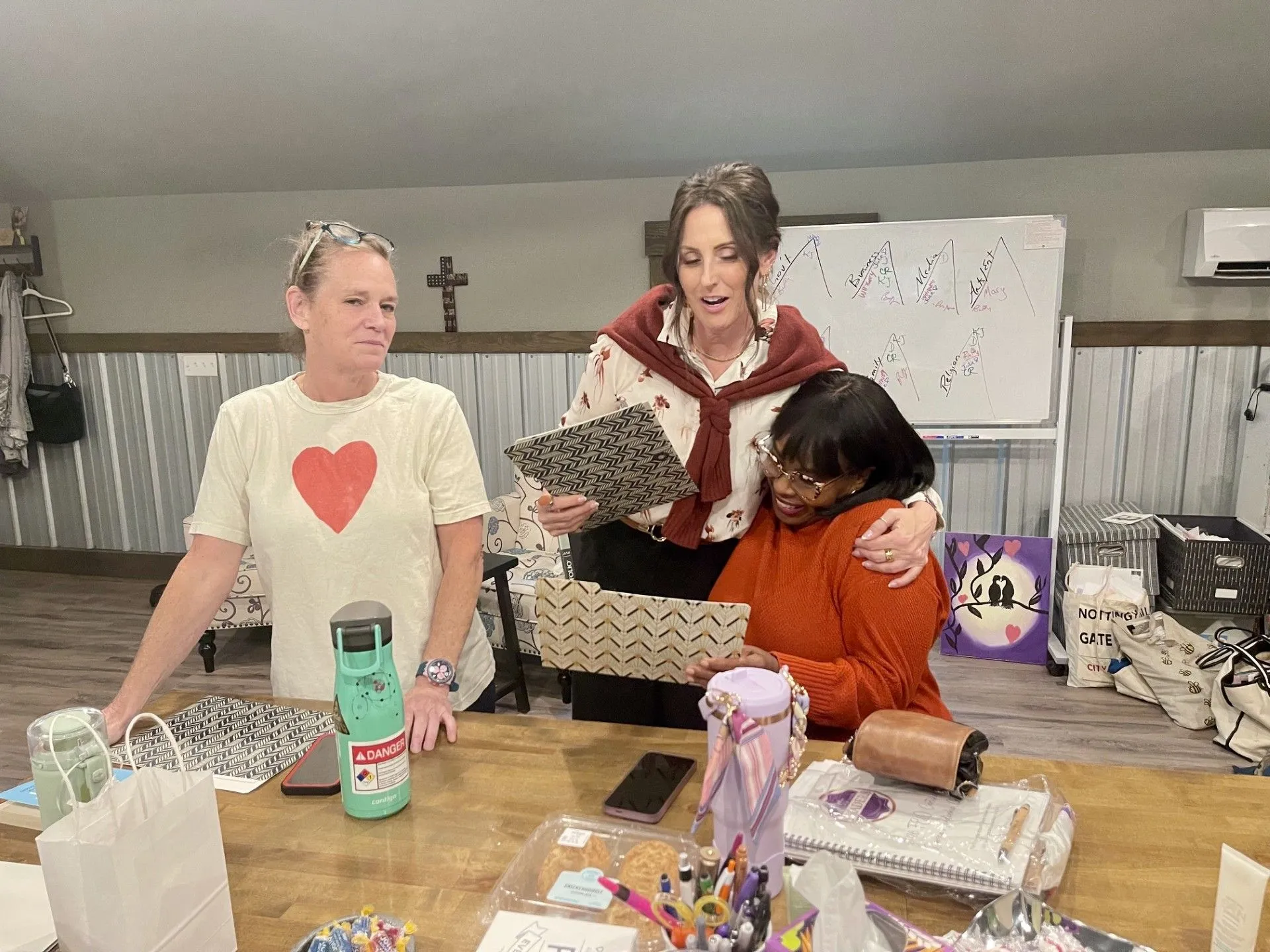Mary, Kimberly, and Dorothy together at a FEW ATL gathering